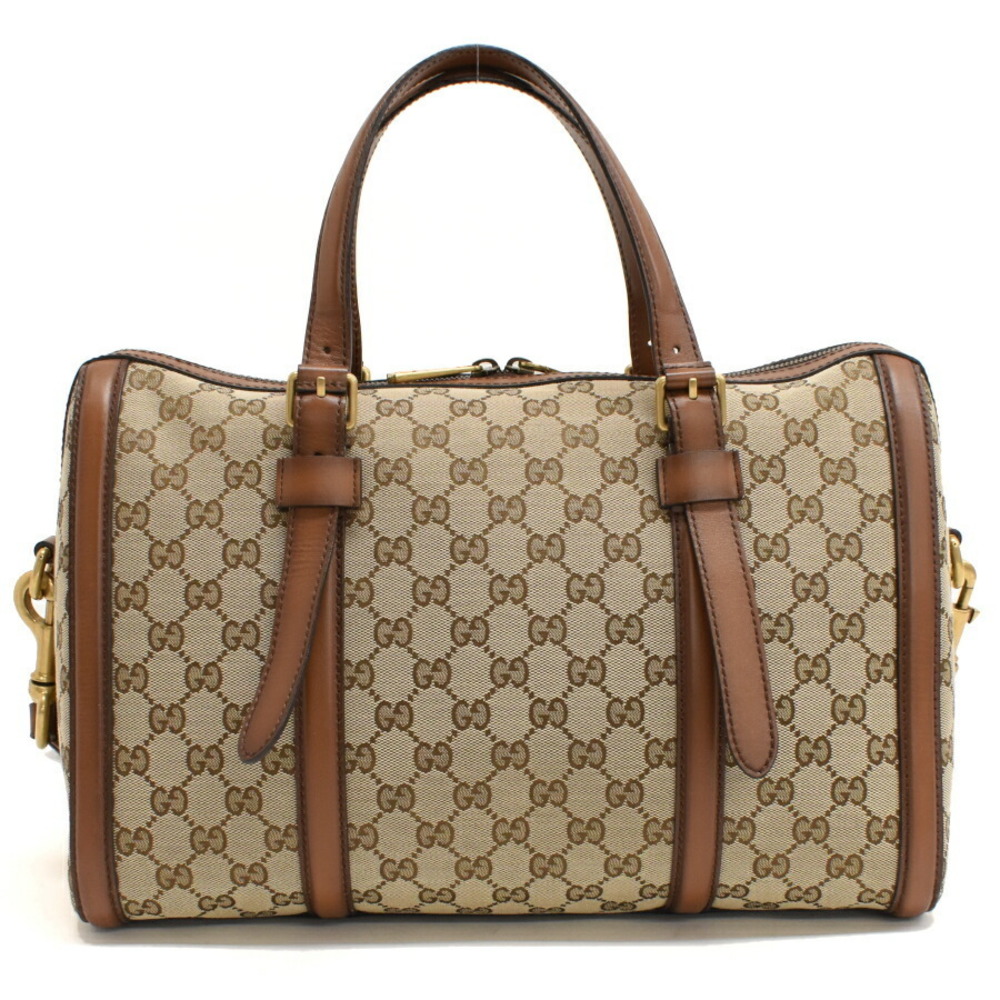 Gucci Boston Bag Canvas Ladyweb Beige - Picture 3 of 8